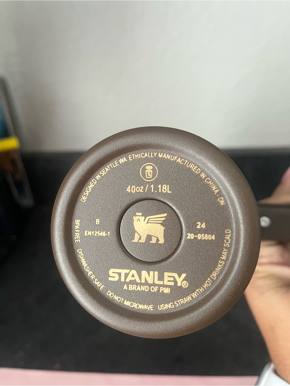 Stanley Chocolate Brown Gold LV 40 oz Quencher Tumbler - Picture 5 of 5